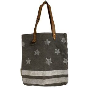 Musse & Cloud Canvas Star Strip Tote Size OS